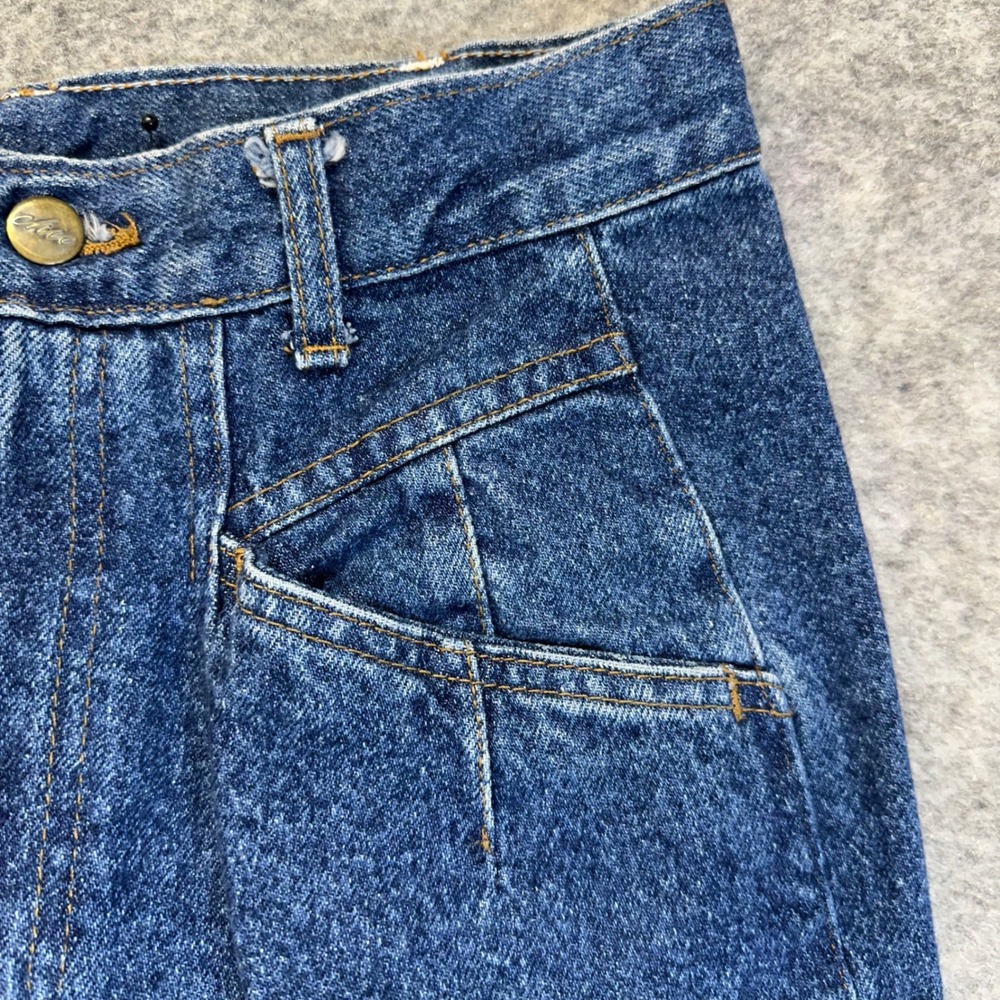 Chic Tapered Leg Jeans Womens Size 11 Blue High Rise Vintage USA Made - Picture 8 of 11